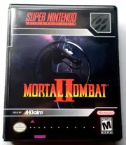 Mortal Kombat II CASE Super Nintendo SNES Box BEST Quality Available