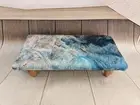 Stylish stool Step stool for bed Kitchen helper Comfy ladder Foot rest pouf