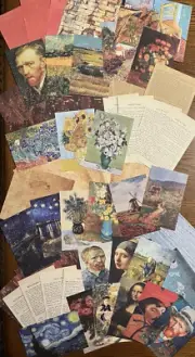 Ephemera Lot 50+ pc Variety Modern & Vintage Junk Journal Van Gogh Art Scrapbook