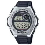 【CASIO】CASIO 卡西歐超霸運動膠帶錶-黑 / MWD-100H-1A (台灣公司貨)