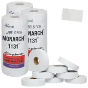 Perco White Pricing Labels for Monarch 1131 Price Gun – 3 Sleeves, 24 Roll