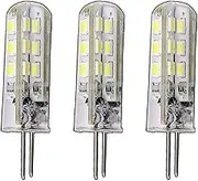 Dimmable G4 1.5 Watt Warm White 12 V DC Light Bulbs Dimmable Pack of 3