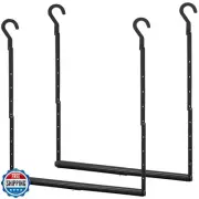 STORAGE MANIAC Adjustable Closet Rod Hanging Clothes Heavy Duty Closet Extend