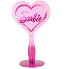 Barbie LED Handheld Makeup Mirror With Standing Base Pink 11.5” H New
