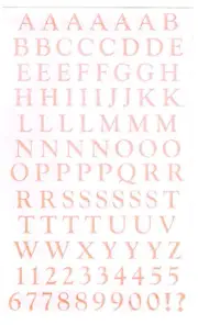MRS GROSSMANS BLOSSOM CLASSIC ABC/123 STICKER SHEET