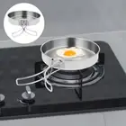 Mini Frying Portable Skillet Non-stick Pan Travel Folding Camping Steel