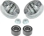 TRQ Wheel Bearing & Hub Kit Driver & Passenger Side Compatible with 2000-2006 Audi TT Quattro 1998-2010 Volkswagen Beetle 2000-2005 Golf 1999-2005 Jetta