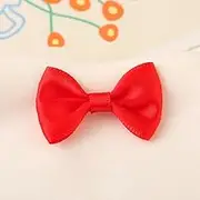 100 Pcs Bow Tie Bows, Small Bowknot for Crafts, Sewing, Wedding, Birthday, Party, Clothing Accessories, Red