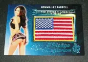 2018 Benchwarmer GEMMA LEE FARRELL Hot For Teacher PLEDGE US Flag Ice Blue #1/1