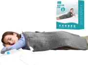 XXXL King Size Heating Pad with 10 Settings for Pain Relief - Dark Grey