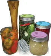 Canning Kit. Complete DIY Fermentation Kit for Wide Mouth Mason Jars or Pickling