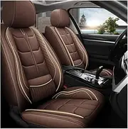 Car Seat Covers Universal Fit for Audi A3/A4 B8/A4 B6/A3 8P/A5/A4 B7/A4/A6 C6/Q5/A6/A6 C7/A6 C5/Q7/A3 8V/A1/A7/A8/Q2/Q3/A4L/A6L/A8L/Q5L/Sq5/Rs Compatible with car seat covers_Coffee