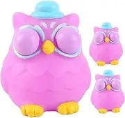 Yardwe 3Pcs Adorable Owl Squeeze Cartoon for Adults for Party Favors Anxiety Relief Sensory Play Washable