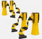 Pyle (set of 4) Hazard Warning Traffic Cone Belt PCNTP16X4 - free shipping