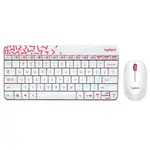 LOGITECH 羅技 MK240 NANO 無線鍵盤滑鼠組(白/紅)[大買家]