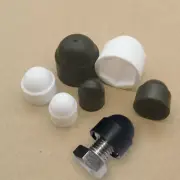10pcs White Black Dome Bolt Nut Protection Caps Cover Hex Hexagon M4/5/6/8/10/12