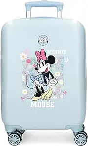 [Disney] Joumma Minnie Happy Cabin Suitcase Blue 33 x 50 x 20 cm Rigid 2 kg Combination Lock Side ABS 2 kg 33L Hand Luggage, Blue, One Size, Cabin Suitcase