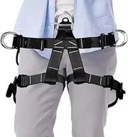 Bvizyelck Mens Climbing Harness | Adjustable Safety Belt Half Body Harnesses for Climbing - Protect Waist Strong Load-Bearing Straps, Support Belts for Caving Rock Climb, Rappelling
