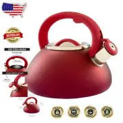 Elegant 2.5-Quart Cool Touch Handle Kettle - Food Grade Stainless Steel Design