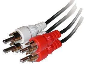 RCA Cable; 2-RCA Plugs to 2-RCA Plugs Cable; 3'