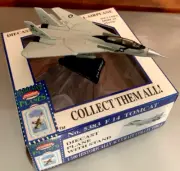 F-14 Tomcat. variable swept wing. Die Cast metal. 1:160 scale. New in Box. Mint.
