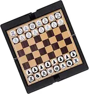 JOINPAYA Portable International Chess Board Plastic Checkers Foldable for Easy Storage for Home Travel