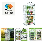 Mini Greenhouse for Outdoors Indoor: Small Green House with 4 Tier Shelves, P...