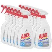 12PK Ajax 500ml Trigger Spray n' Wipe Bathroom Cleaning/Cleaner No Fumes Clean