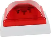 CHILDWEET Warning Light Solar Post Cap Light Outdoor Traffic Safety for Crash Barriers and Enclosures Easy Install Nighttime Activation Enhances Visibility and Safety