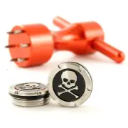 2 x 30g Deluxe Tour Weights +Red Wrench for Scotty Cameron Putters, Skull, Black
