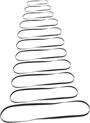 DRESSOOS 11pcs Vinyl Record Belt Record Player Drive Belt Phonograph Parts Turntable Belt Replacement Phonograph Replacement Belt Record Player Replacement Belt Cassette Belts Rubber