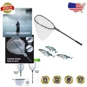 Floating Rubber Landing Net for Safe Fish Release - Extending Telescopic Handle