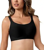 [Lemorosy] Women's Seamless Bra Smooth Comfort Full Cup Padded Without Underwire Bustier Soft Bra Comfortable T-Shirt Soft Bra Bralette