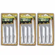 3 Pks 10 Pcs Universal Reciprocating Saw Blades Set 6-8" Carbon Steel Wood Metal