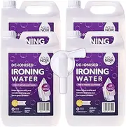 AQUANOIR Deionised Demineralised Ironing Water 20L | Pure Ironing Water for Steam Iron, Perfume & Softners free | Pure Deionised Water for Iron, to prevent impurities & minerals deposit | Made in UK