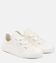 [Jimmy Choo] Jimmy Choo Diamond Light Flex/F leather sneakers AU 4.5 white