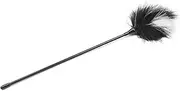 Sexy Toys Black And White Two-Color Gradient Feather With Long Rod Props Feather Flirting Training Toys