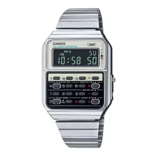 【CASIO 卡西歐】CA-500WE 復古70年代 經典 八位數計算機 懷舊 數位錶 手錶 34mm(第二時間)