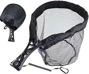 Fishing Net | Fishing Landing Mesh Net | Portable Fishermen Tackle Storage Transportation for Bass Catfish Kayak Fly Trout