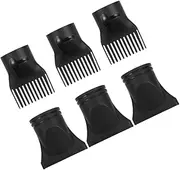 6pcs Nylon Hair Dryer Nozzle Set for Universal Styling Tool Blow Dryer Diffuser Attachment for Curly Hair