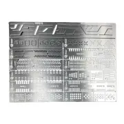 13 in 1 Stainless Auxiliary Stencil Templates For 1/100 1/144 MG Gundam Model a