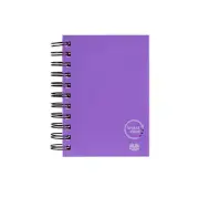 NEW Spirax P962 Kode Solid Notebook Spiral 400 Pages 148x105mm-Purple (x5 Books)