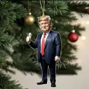 5pc PACK MAGA Donald Trump Republican Figure Hanging Ornament W/ String Included