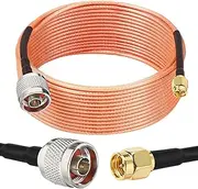 MOOKEERF SMA Male to N Male Cable 25ft RG316 SMA to N Cable 50 Ohm for WiFi Router,GPS Receiver,Antenna,Signal Booster etc
