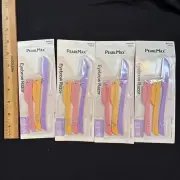 Lot 4 Touch-Up Razor Kits 12 Blades! Eyebrow Mustache MenWomen Flamingo Freeship