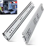 SLIDEWAY 32inch 200 Lb Heavy Duty Drawer Slides 1 Pair Full Extension Ball Bearing Sliding Rails Cabinet Runners Tracks Tool Box Glides (2" Wide)
