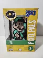 New Pixel Pal Super Mario Bros 3 Luigi #004 Light Up Figure PDP NIB Collectible