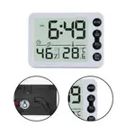Mini LCD LED Digital Clock with Temperature Display and Alarm for Travel