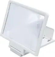 Operitacx Screen Magnifier for Cell Phones Magnification High Definition Vision Stylish Design for Suitable for All Smartphones White
