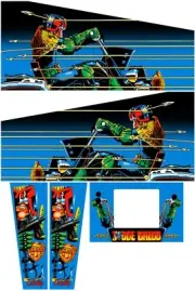 Bally JUDGE DREDD Pinball Machine CABINET Decal Set